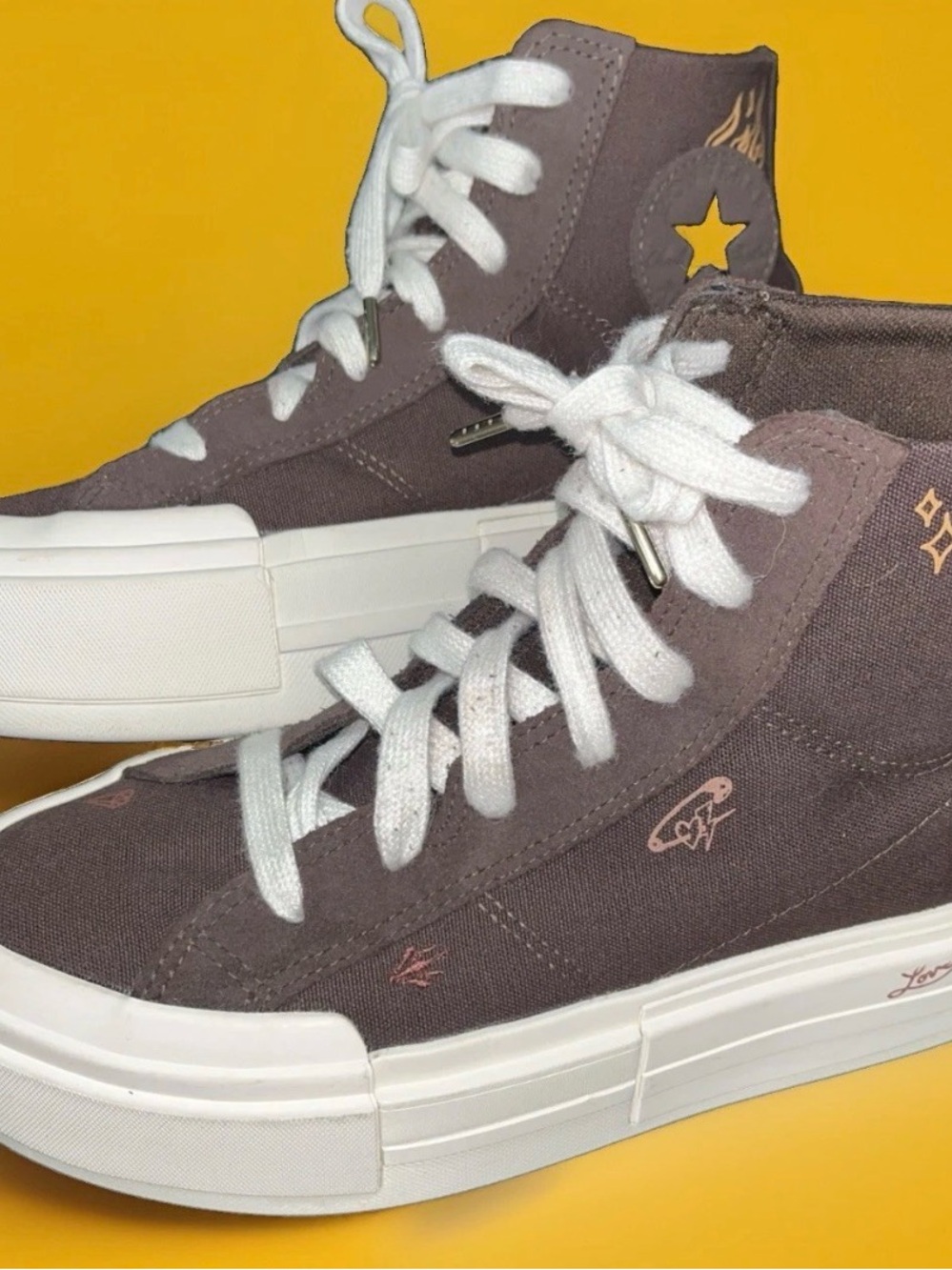 Converse Chuck Taylor All Star Cruise Tattoo Brown Size Men's 6.5 Women's 8